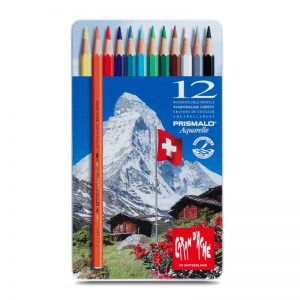 סט עפרונות אקוורל 12 קרנדש - Carandache Prismalo