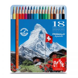 סט עפרונות אקוורל 18 קרנדש -Carandache Prismalo