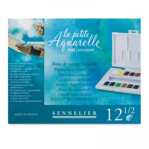 סט צבעי מים אקוורל 12 קוביות Sennelier