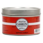 צבע להדפס לינול ותחריט - Gamblin RELIEF INK - transparent-base-relief-ink-175ml