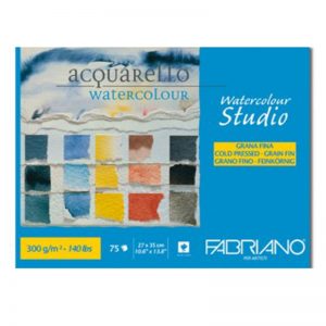 בלוק נייר אקוורל 300 - Fabriano Maxi Blocco Watercolour Studio