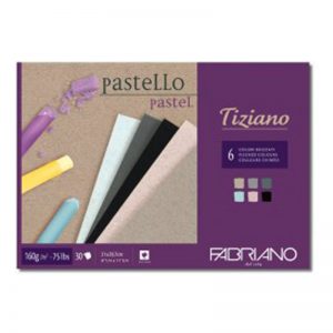 בלוק נייר צבעוני לרישום ופסטל - Fabriano Tiziano Brzzati Pad