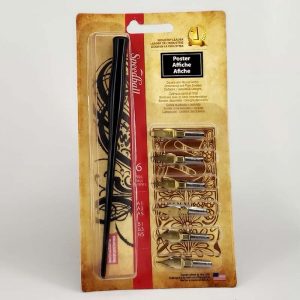 סט 6 ציפורנים + ידית לעיצוב - Speedball Poster Set